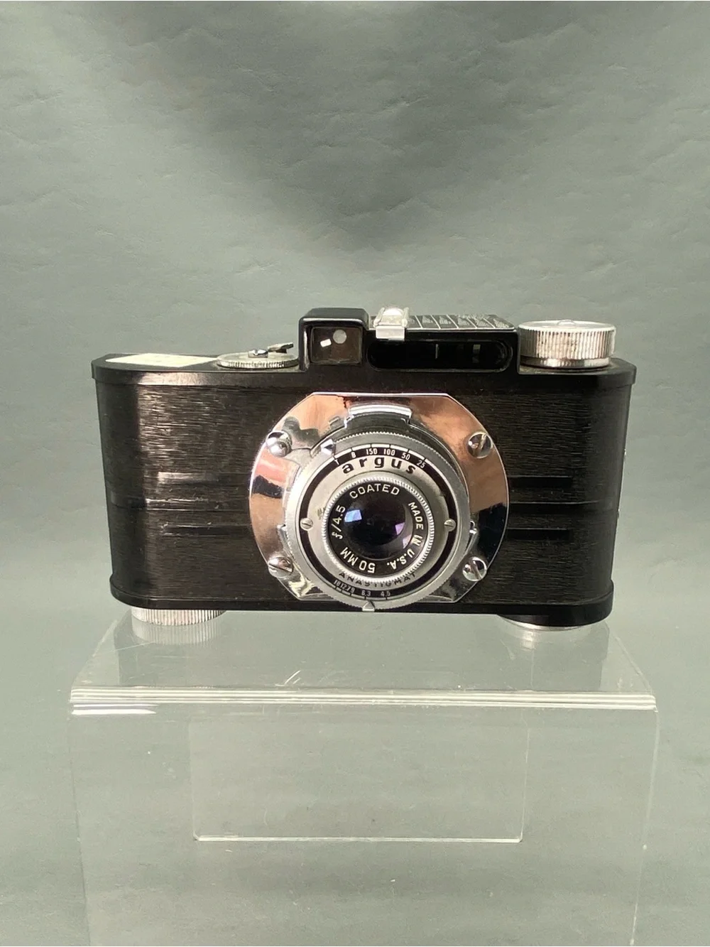 Argus Anastigmat A2B Vintage Film Camera in Leather Case Decors Untested/Parts